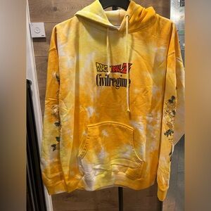 Dragon Ball Z × Civil Regime Embroidered Tie-Dye Hoodie (Medium)